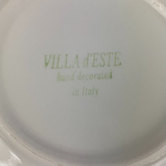 4 Villa d'Este Colorful Fruit Salad Luncheon Plates Hand Decorated Italy 8.5" - Picture 8 of 8